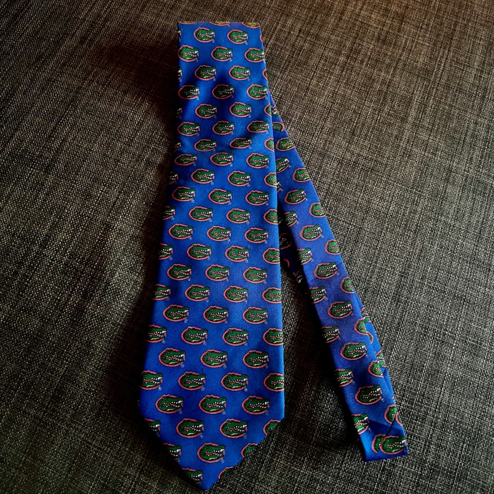 University of Florida Gators Tie Necktie Blue Green‎ Orange Collegiate 0215